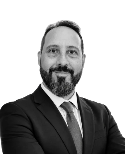 Victor Santoro, MD, MBA — black-and-white portrait